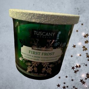 Green First Frost Candle